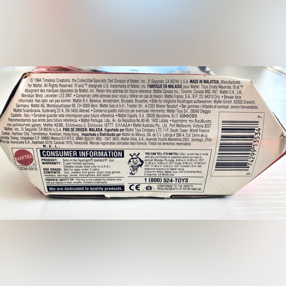 Barbie collectible 1960 Blonde Solo In The Spotlight Special Edition Repro - Picture 11 of 16